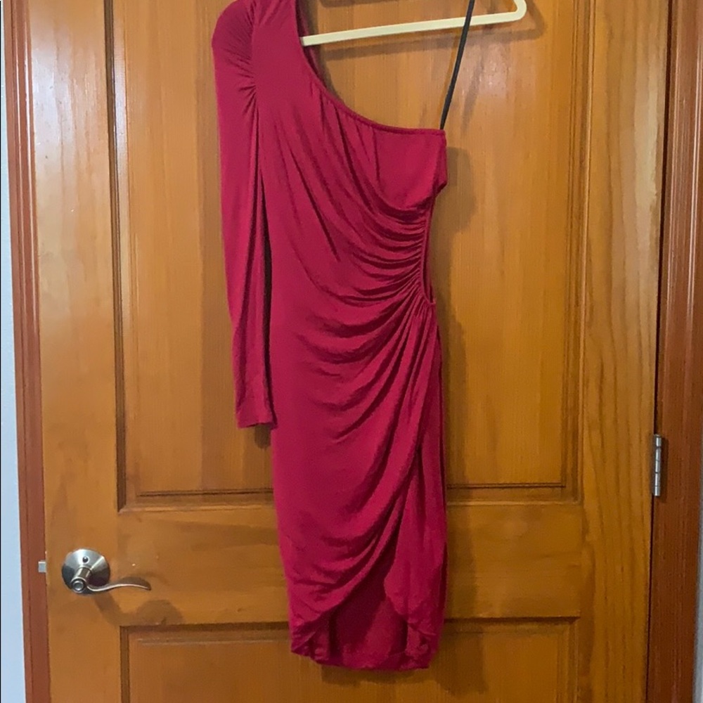 One Shoulder Dress from Bebe